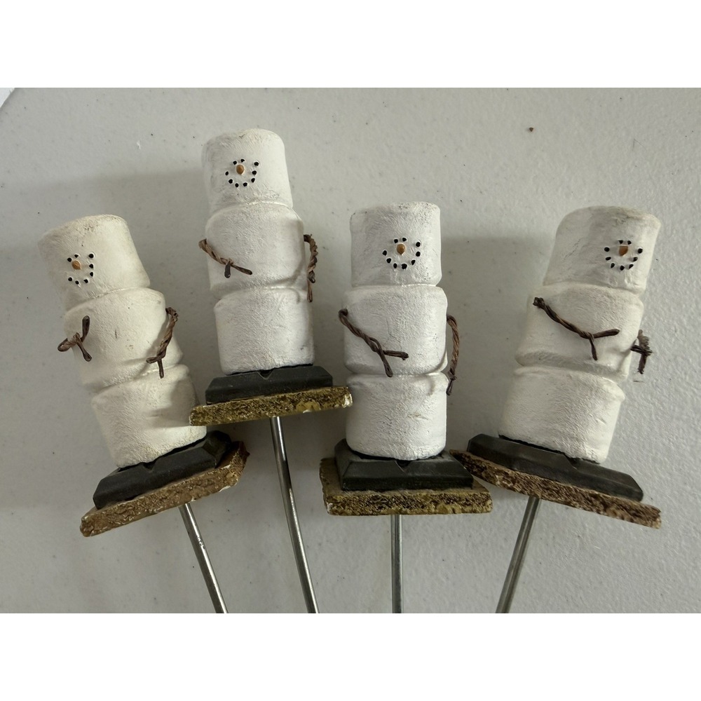 The Original S'mores Midwest Roasting Marshmallow Sticks Ornament Set of 4
